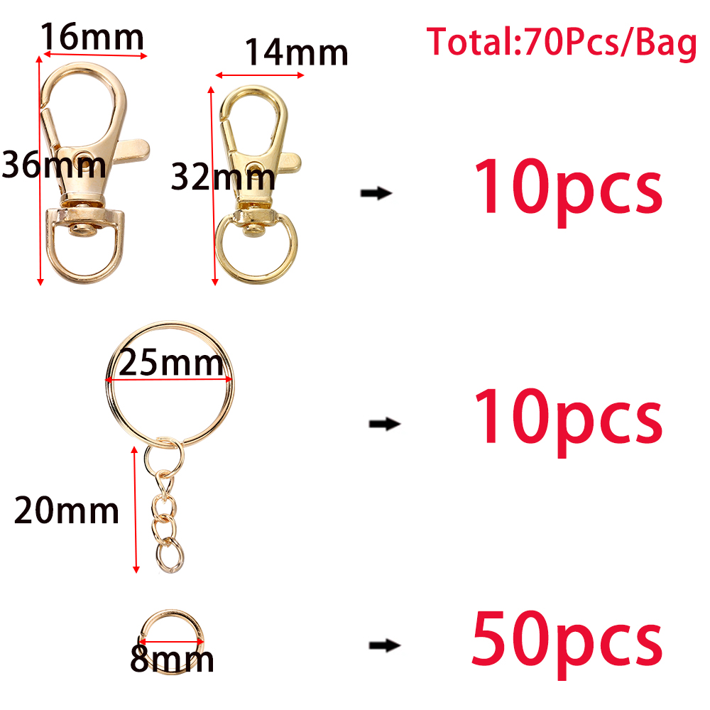70 개/몫 DIY 키 체인 매는 밧줄 쥬얼리에 대 한 - Jewelry Making Light 리뷰 및 가격