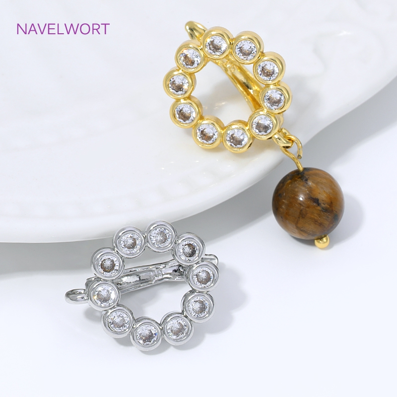 18K 금도금 부채꼴 꽃 귀걸이 고리, 황동 기본 고정 - Jewelry Making Kit For Adults 리뷰 및 가격