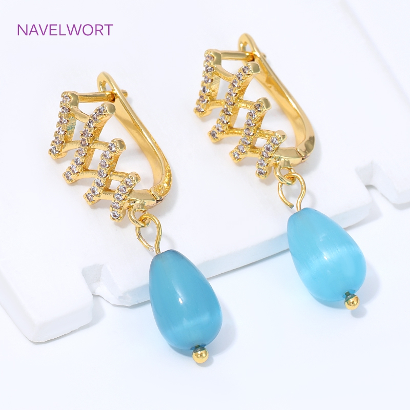 18K 금도금 부채꼴 꽃 귀걸이 고리, 황동 기본 고정 - Jewelry Making Kit For Adults 리뷰 및 가격