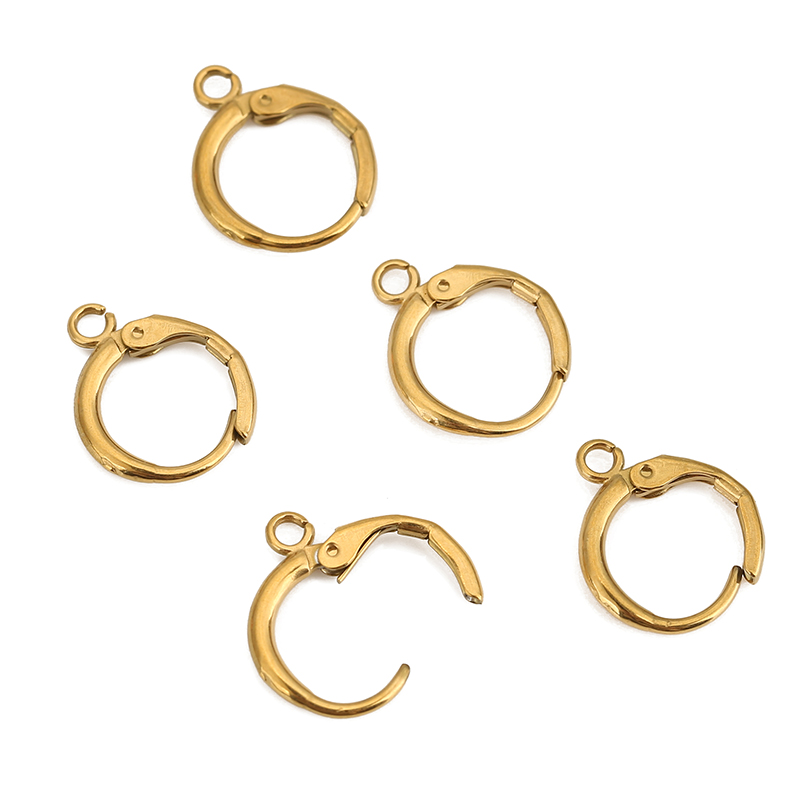 10개 12mm 저자극 귀걸이 고리 클래스프 PVD 변 - Jewelry Making Pins 리뷰 및 가격