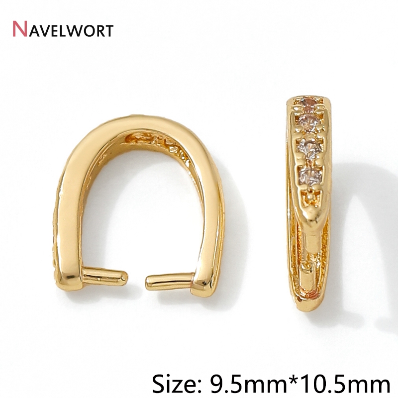14K 금도금 황동 금속 지르콘 인레이드 펜던트 베일  - Jewelry Making Kit For Adults 리뷰 및 가격