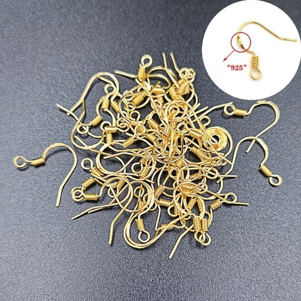 금도금 귀걸이 고리 100개 귀걸이 와이어 백 부자재  - Jewelry Making Gold Wire 리뷰 및 가격