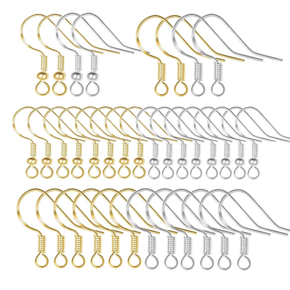 금도금 귀걸이 고리 100개 귀걸이 와이어 백 부자재  - Jewelry Making Gold Wire 리뷰 및 가격