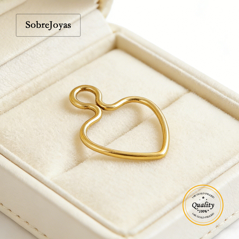 14K 골드필드 10mm 와이어 하트 참 링 골드 펜던 - Jewelry Making Gold Wire 리뷰 및 가격