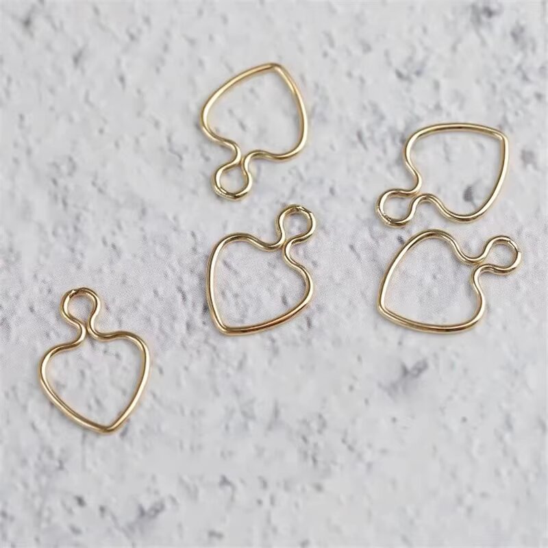 14K 골드필드 10mm 와이어 하트 참 링 골드 펜던 - Jewelry Making Gold Wire 리뷰 및 가격