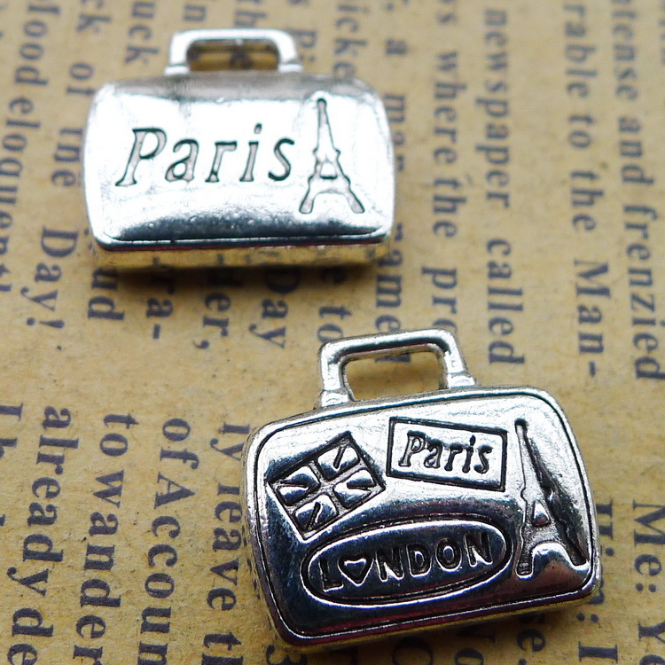 6 개/몫 14x17mm 골동품 실버 색상 파리 여행  - Jewelry Making Paris 리뷰 및 가격