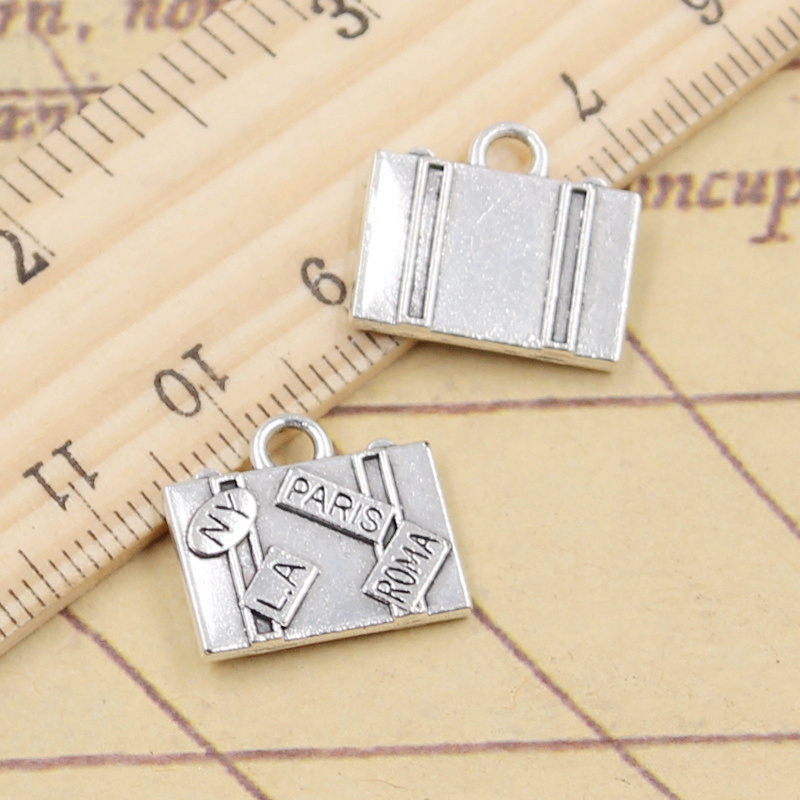 10pcs 매력 여행 가방 뉴욕 파리 로마 라 15x1 - Jewelry Making Paris 리뷰 및 가격
