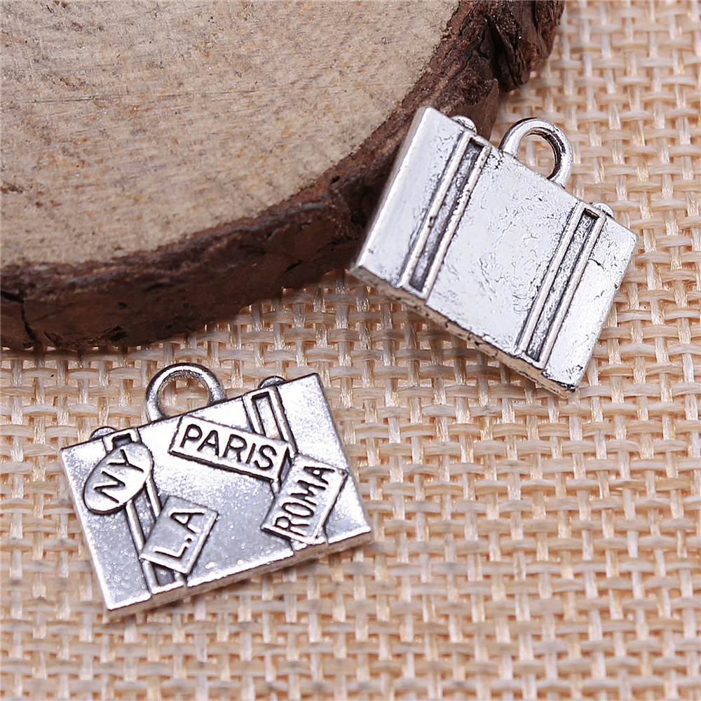 WYSIWYG 5pcs 15x16mm 매력 여행 가방  - Jewelry Making Paris 리뷰 및 가격