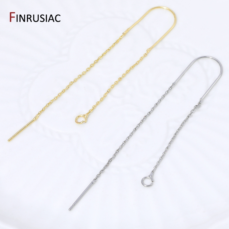18K 금도금 황동 롱 태슬 체인 드롭 스티커 댕글 귀 - Jewelry Making Yarn 리뷰 및 가격