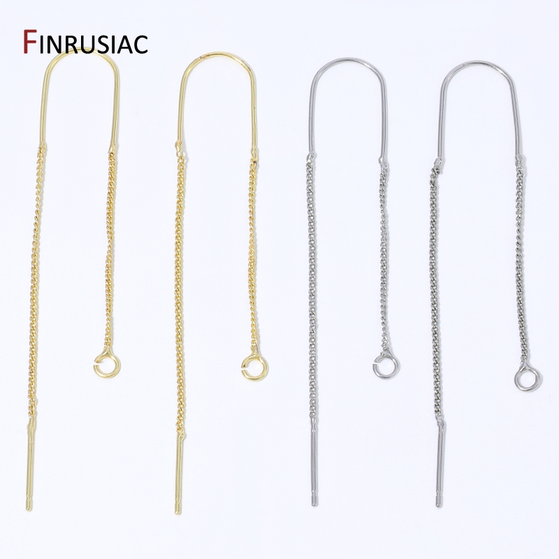 18K 금도금 황동 롱 태슬 체인 드롭 스티커 댕글 귀 - Jewelry Making Yarn 리뷰 및 가격