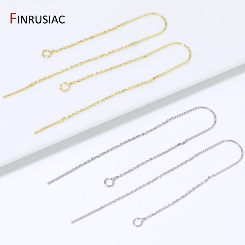 18K 금도금 황동 롱 태슬 체인 드롭 스티커 댕글 귀 - Jewelry Making Yarn 리뷰 및 가격