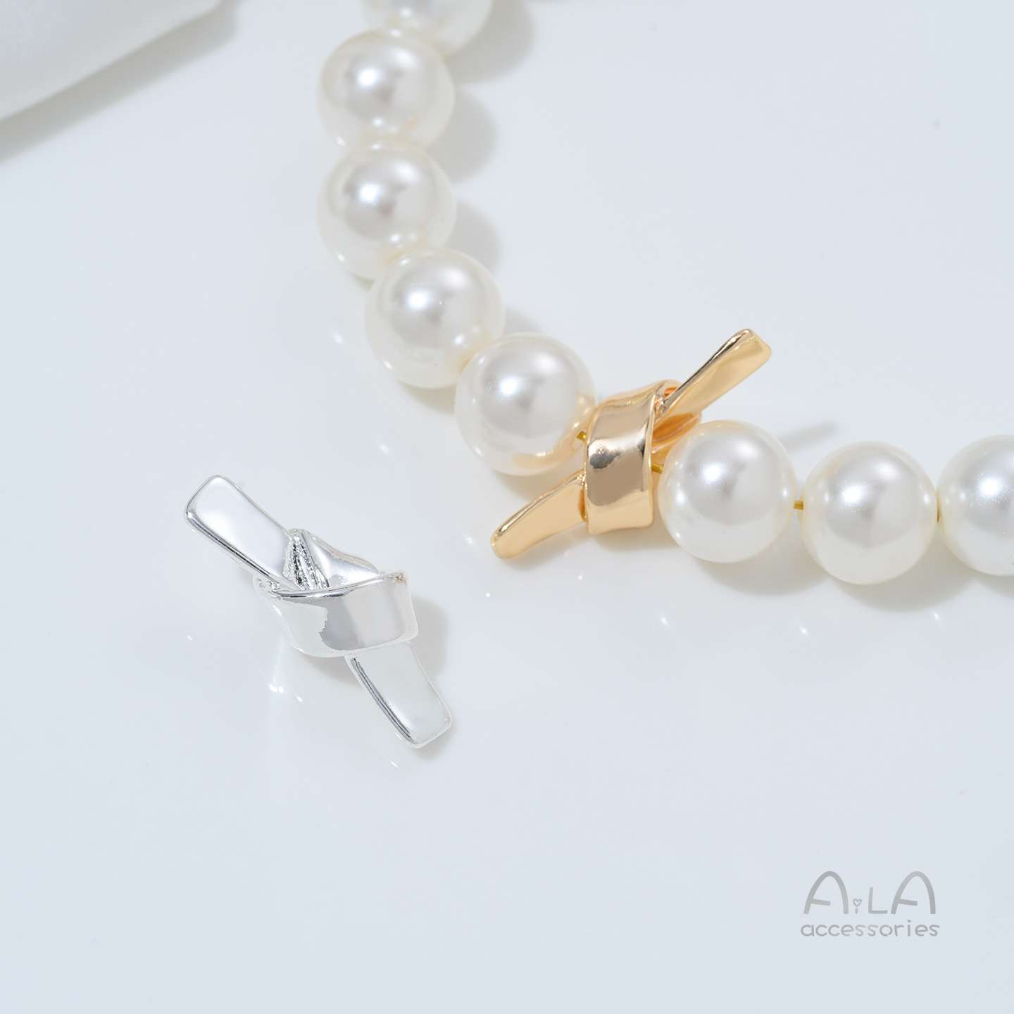 구리 도금 14K 골드 컬러 브러쉬드 보우 매듭 비즈  - Jewelry Making Knots 리뷰 및 가격