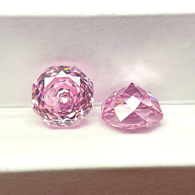 큐빅 지르코니아 스톤 옥타곤 로즈 컷 라이트 핑크 컬러 - Jewelry Making Light 리뷰 및 가격